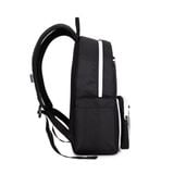  Multi Fabric Backpack - Black White 