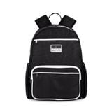  Multi Fabric Backpack - Black White 