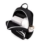  Multi Fabric Backpack - Black White 