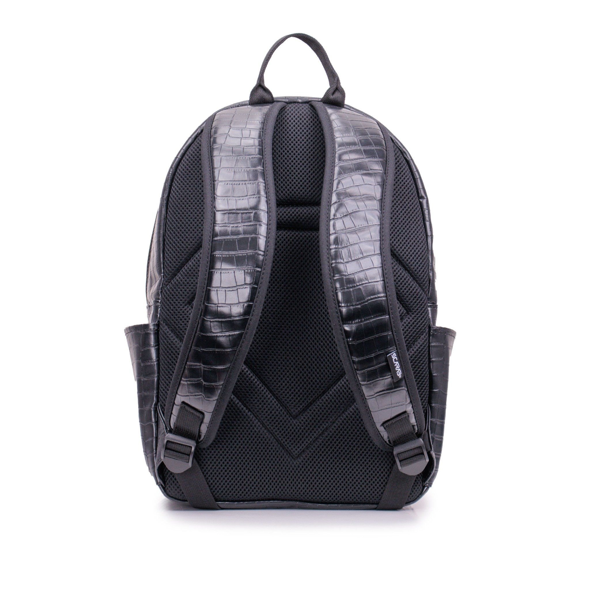  Multi Leather Backpack - Alligator 