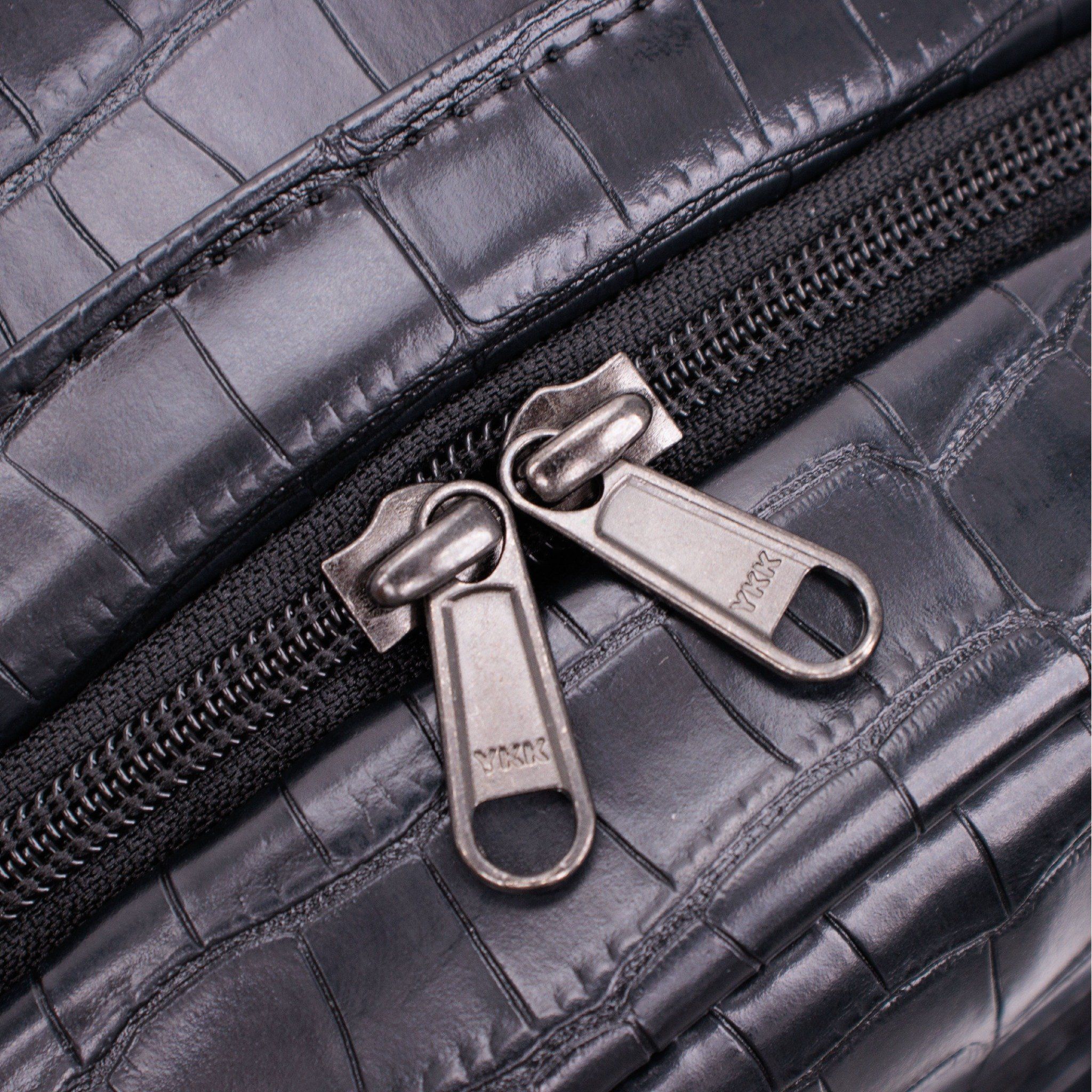  Multi Leather Backpack - Alligator 