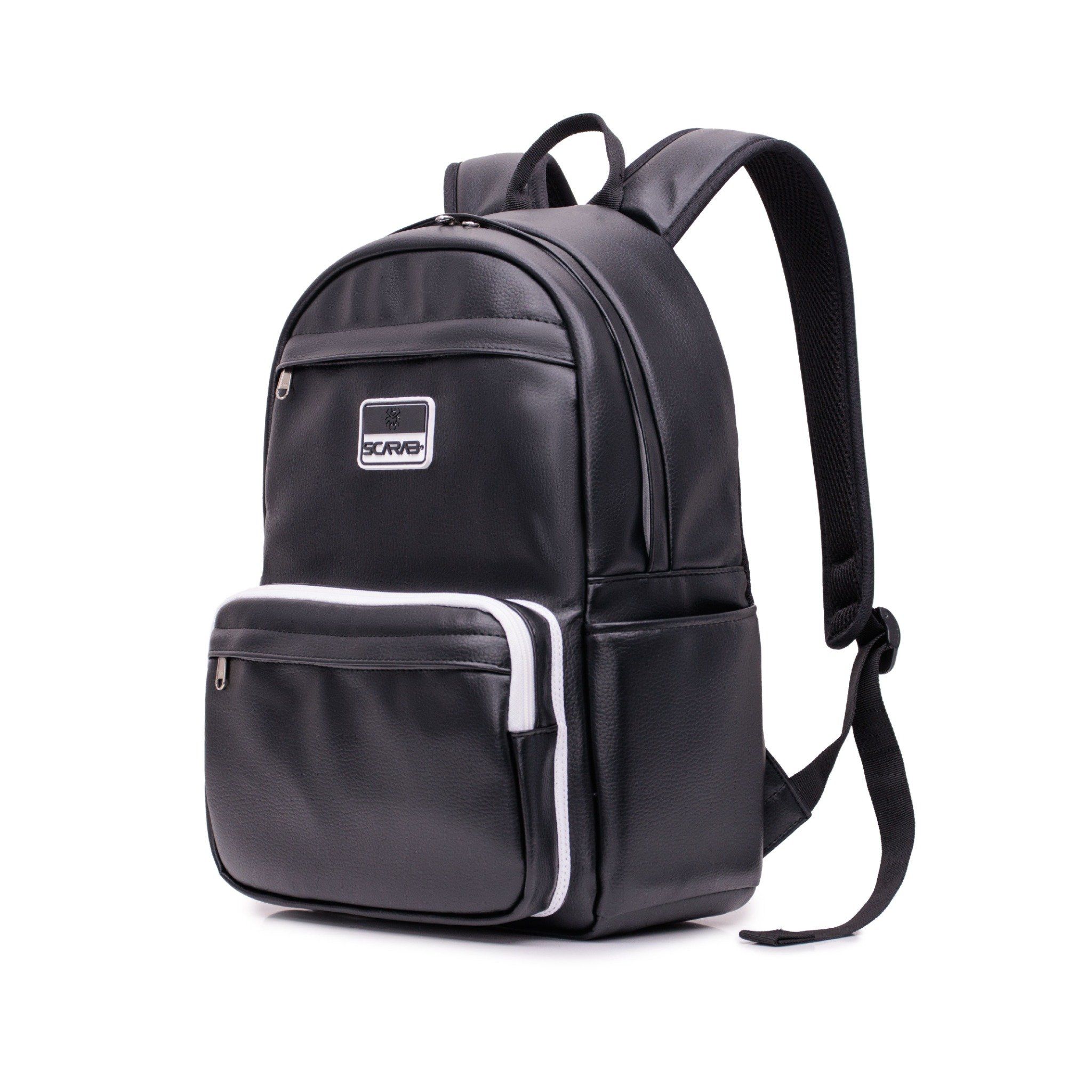  Multi Leather Backpack - Black 