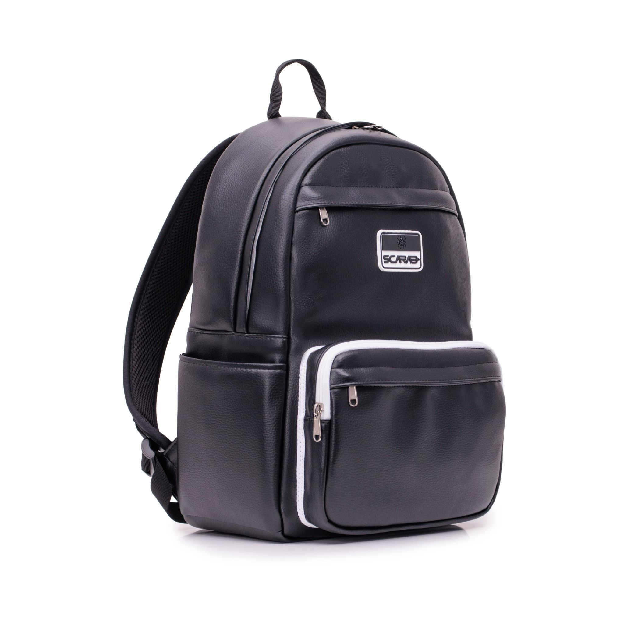  Multi Leather Backpack - Black 