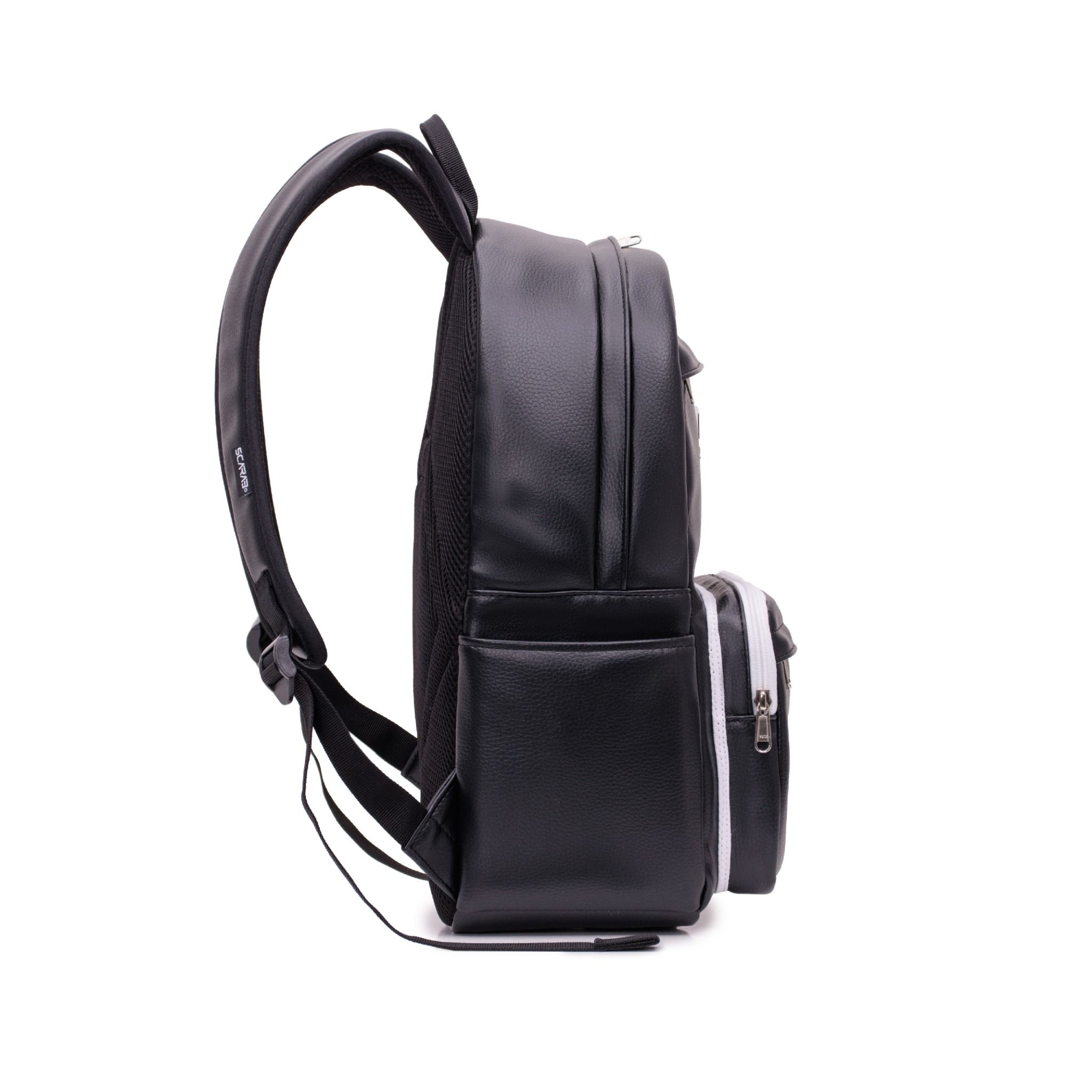  Multi Leather Backpack - Black 