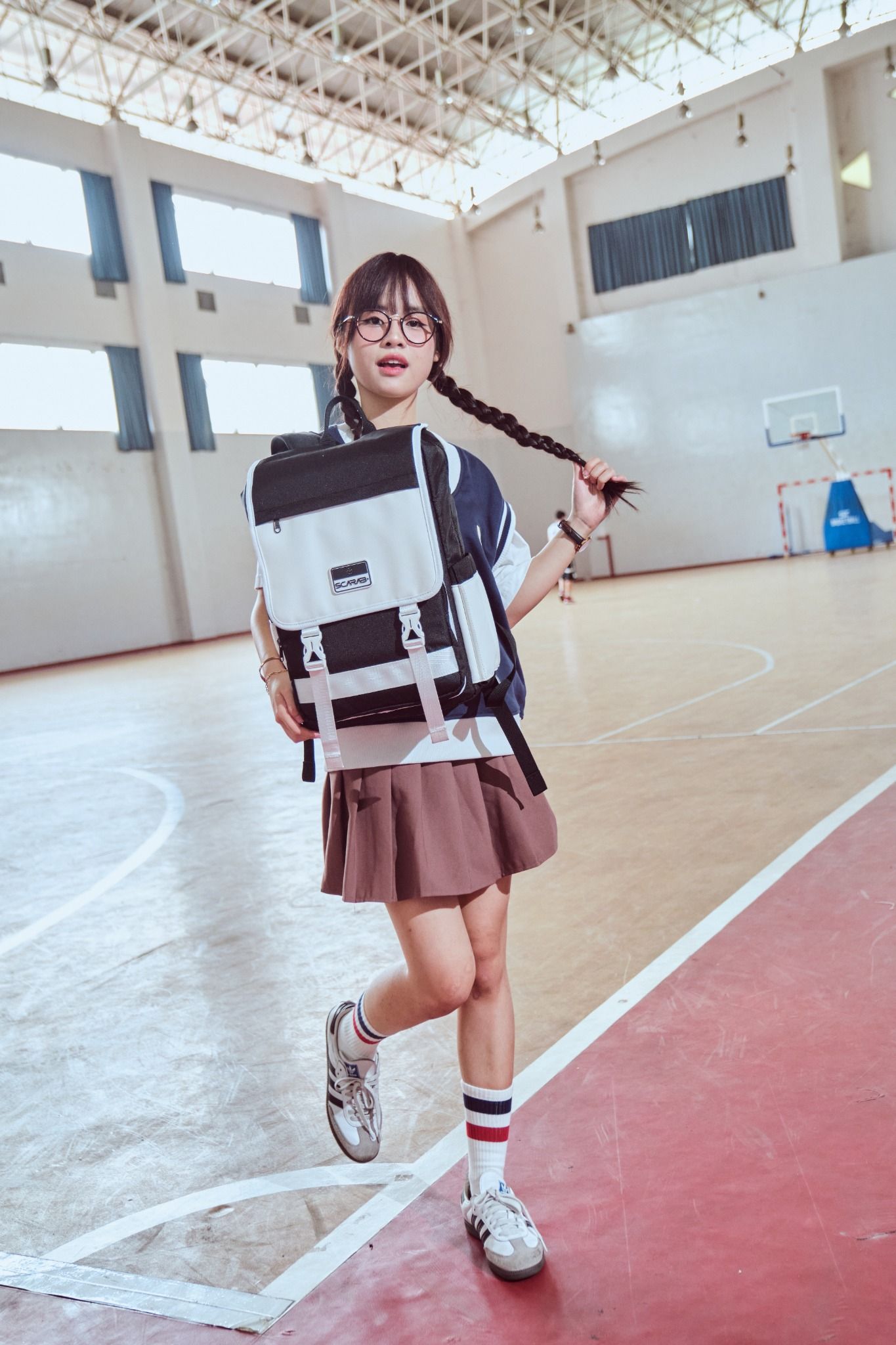  Tetris Backpack - White Leather 