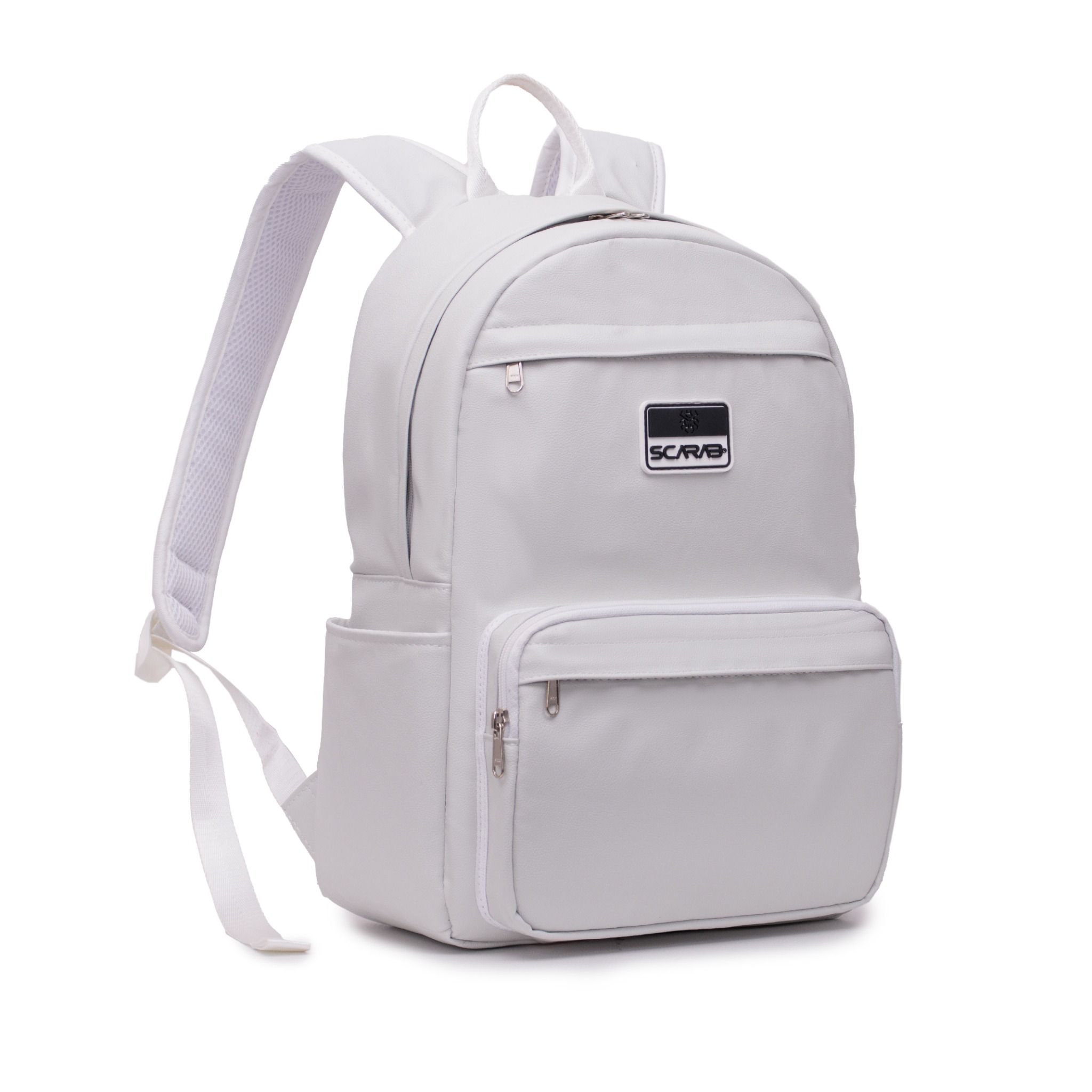  Multi Leather Backpack - Grey 