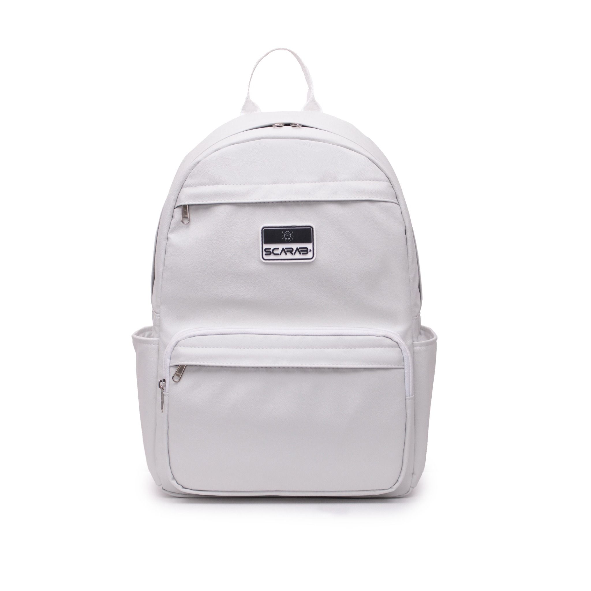  Multi Leather Backpack - Grey 