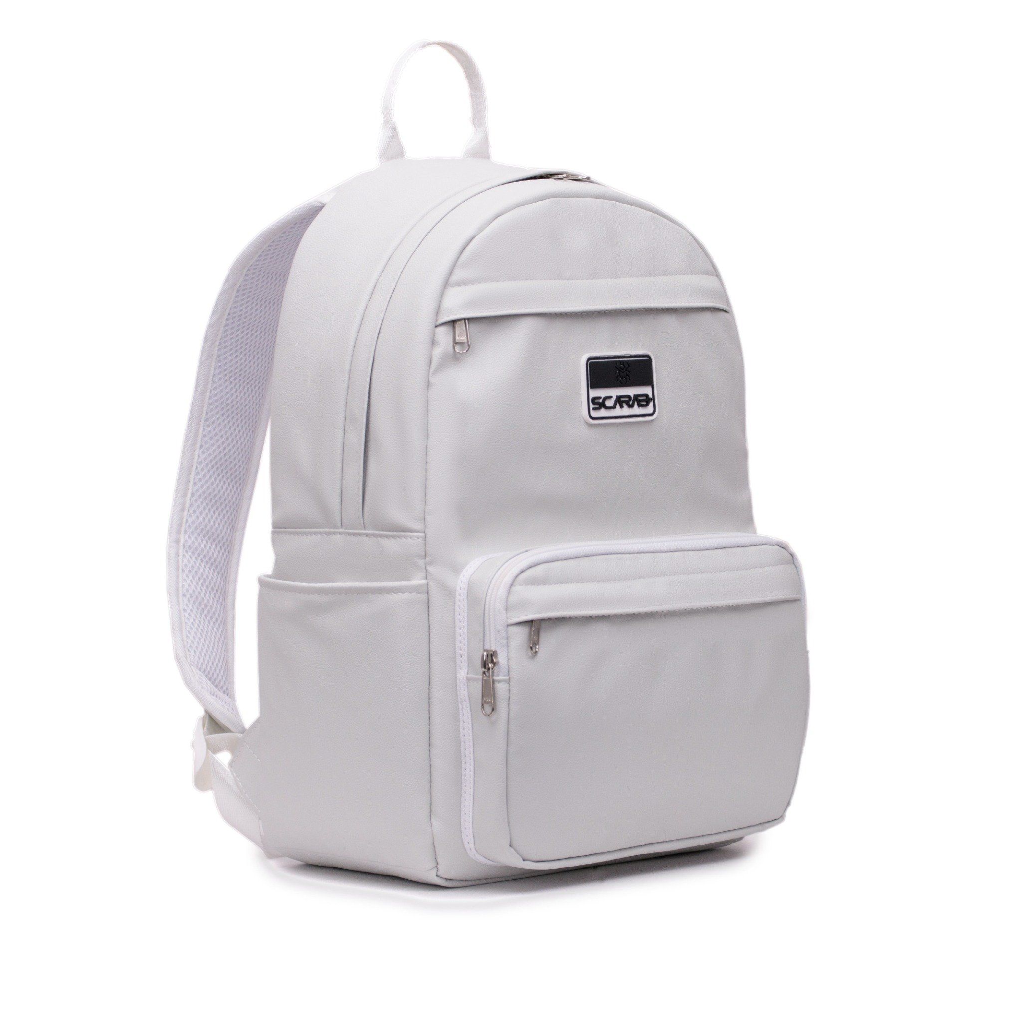  Multi Leather Backpack - Grey 