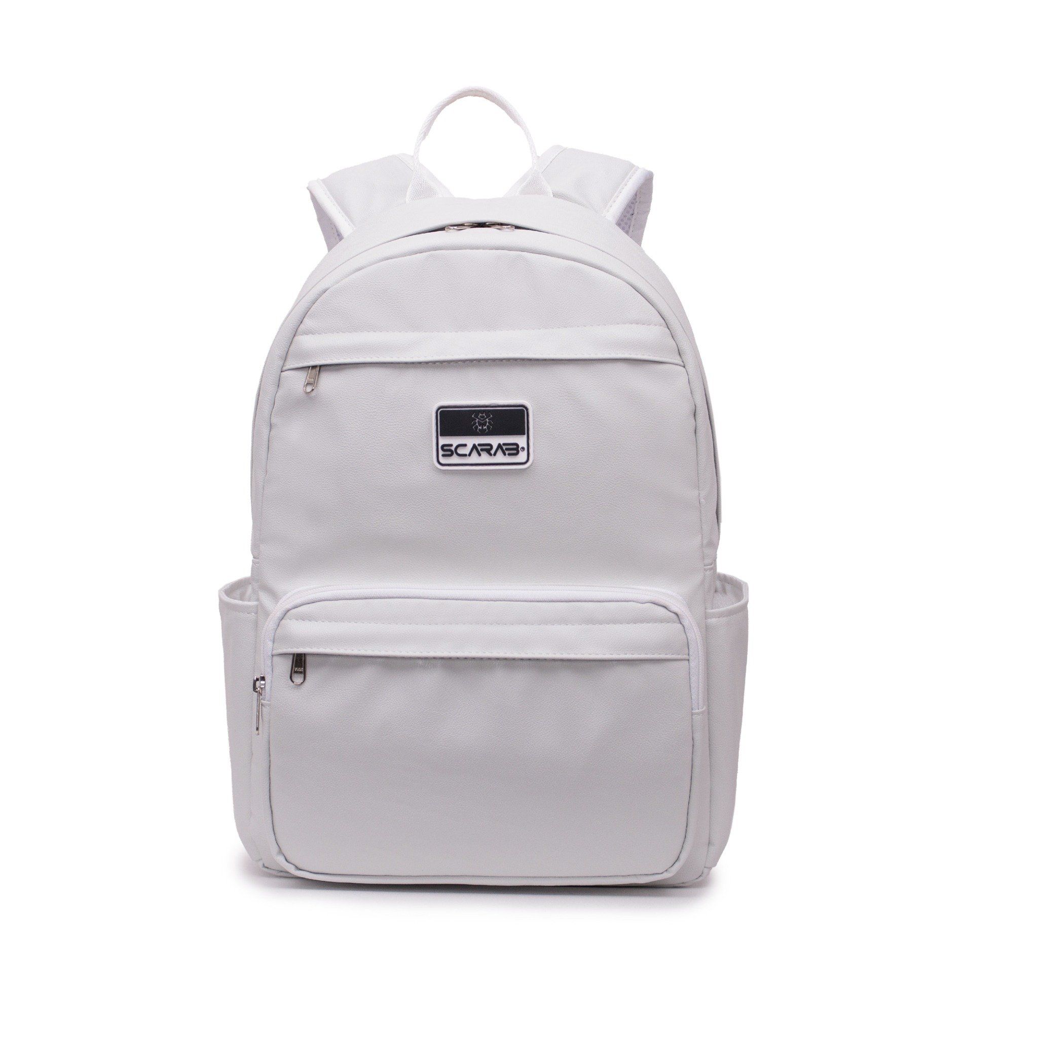  Multi Leather Backpack - Grey 