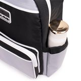  Multi Fabric Backpack - Grey 