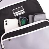  Multi Fabric Backpack - Grey 