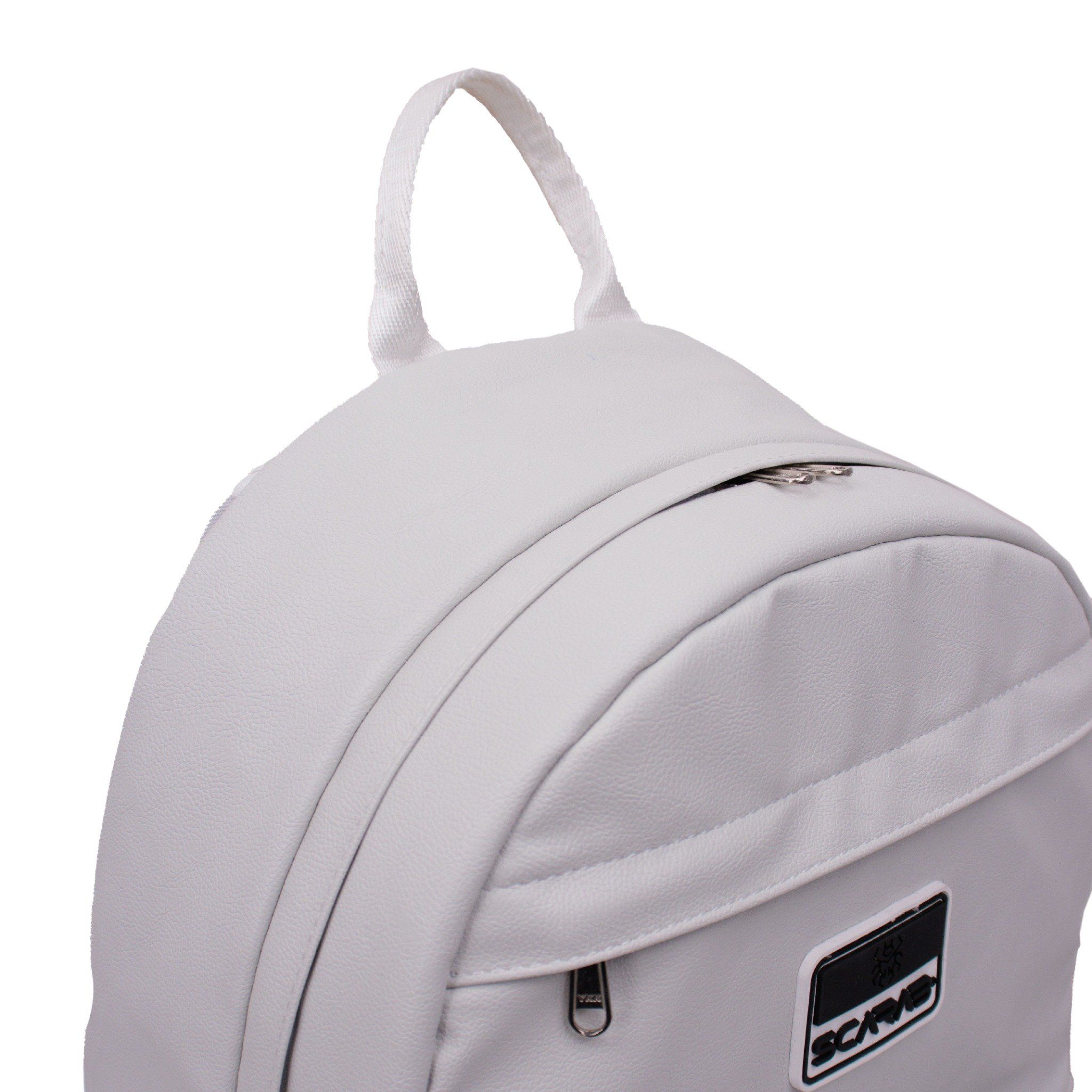  Multi Leather Backpack - Grey 