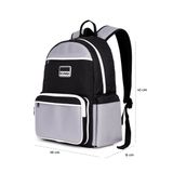  Multi Fabric Backpack - Grey 
