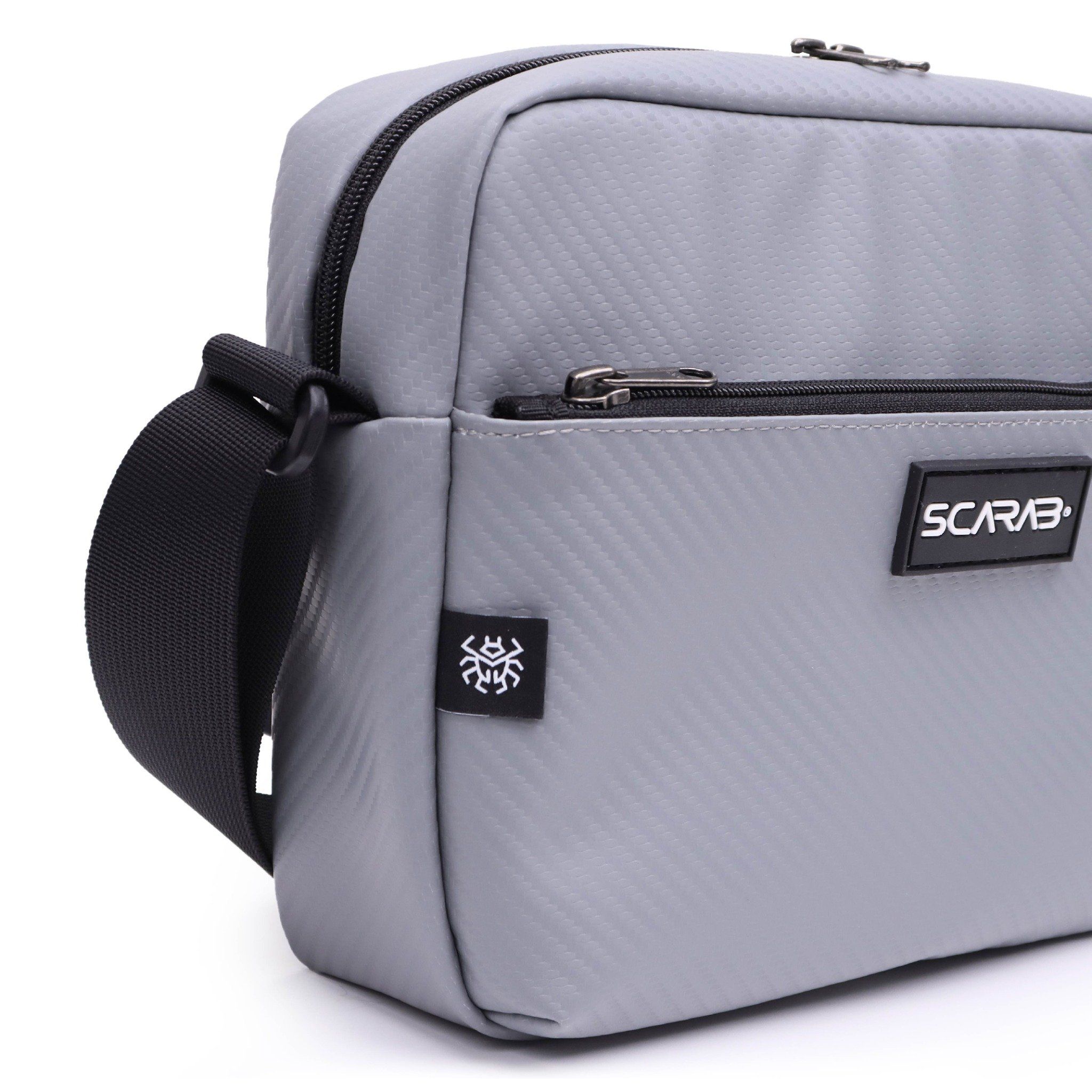  Plain Messenger Bag - Grey 