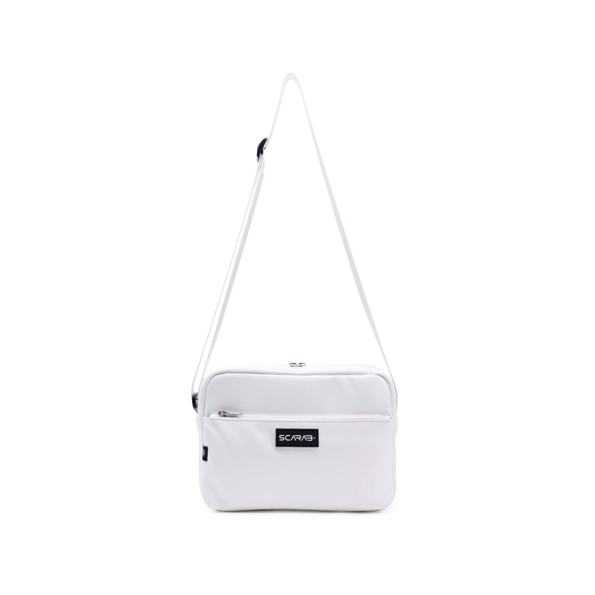  Plain Messenger Bag - White 