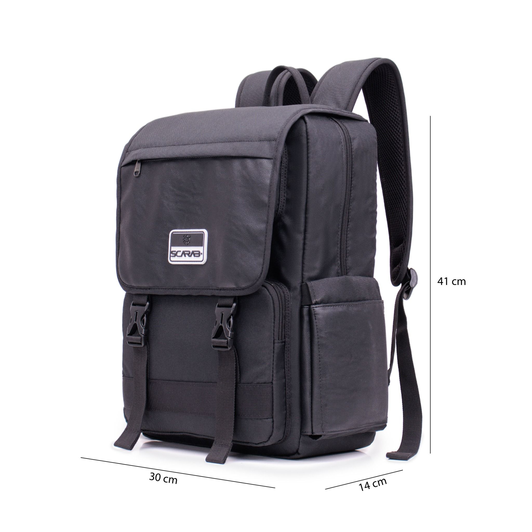  Tetris Backpack - Black Leather 