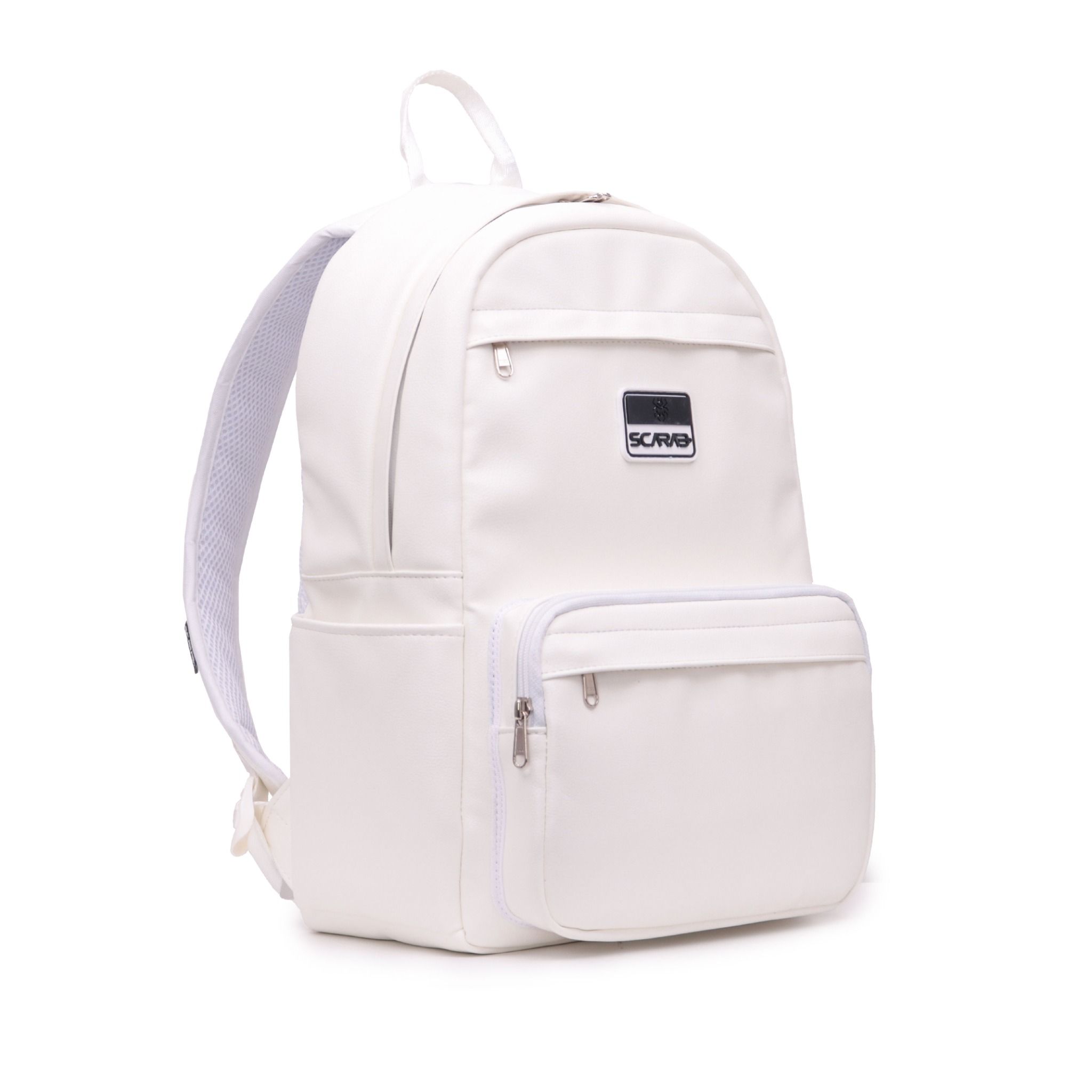  Multi Leather Backpack - White 