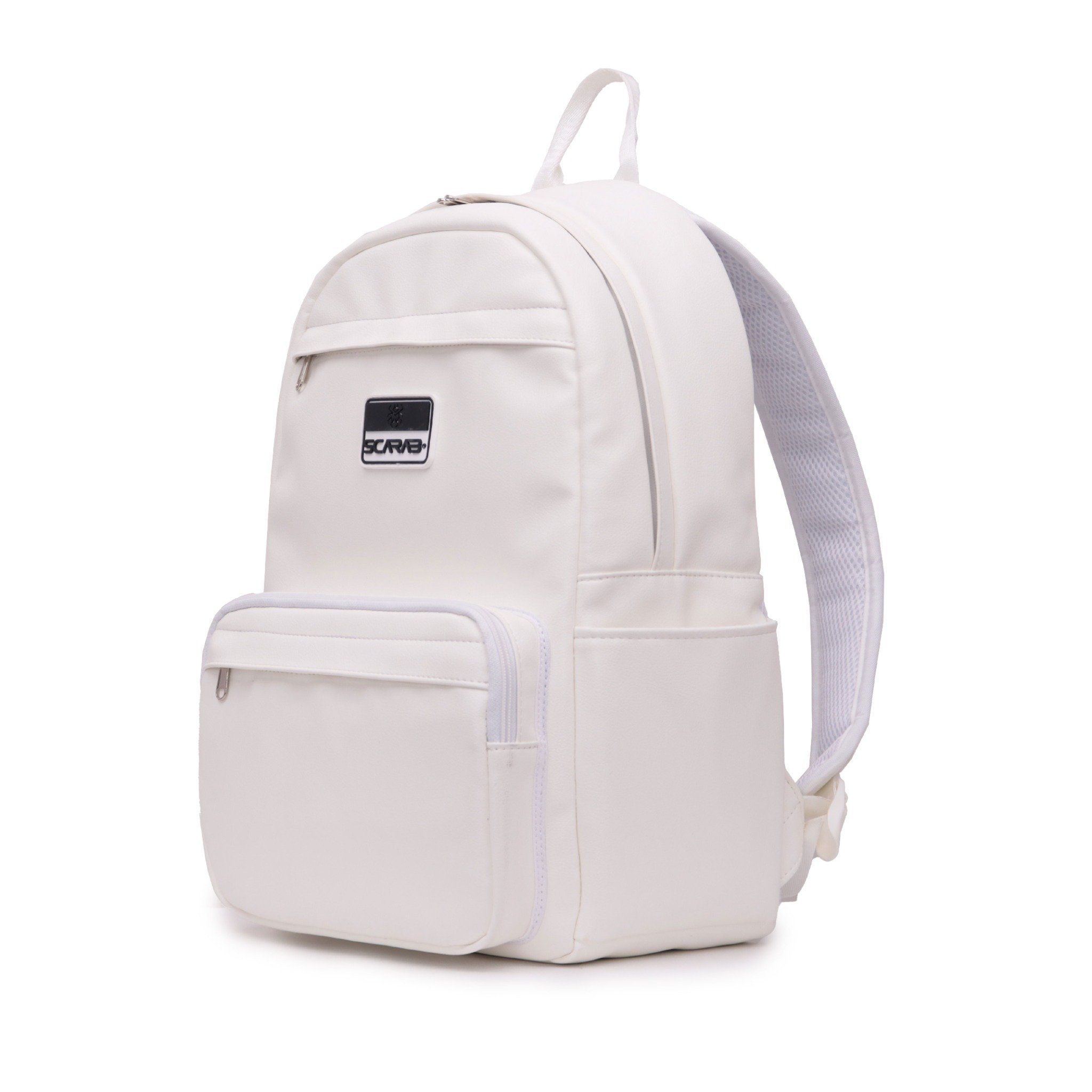  Multi Leather Backpack - White 