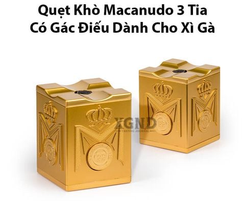 Quẹt Khò Macanudo 3 Tia Có Gác Điếu Dành Cho Xì Gà - Phụ Kiện Xì Gà