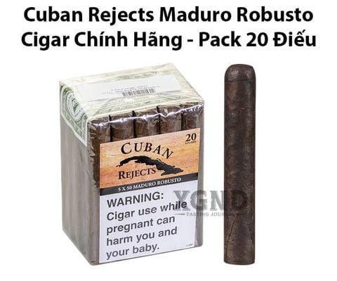 Cigar Cuban Rejects Robusto Maduro - Xì Gà Chính Hãng