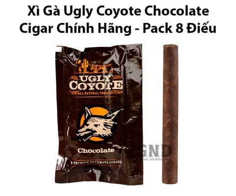 Cigar Ugly Coyote Chocolate - Xì Gà Mini Chính Hãng - Pack 8 Điếu