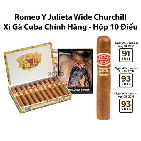 Cigar Romeo Y Julieta Wide Churchills - Xì Gà Cuba Chính Hãng