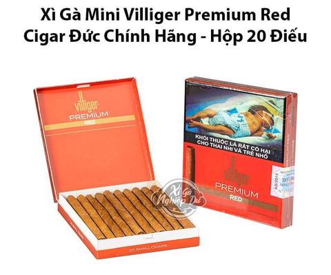 Cigar Villiger Premium Red - Xì Gà Mini Đức Chính Hãng