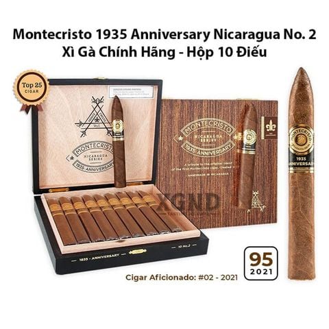 Cigar Montecristo 1935 Anniversary Nicaragua No 2 - Xì Gà Chính Hãng