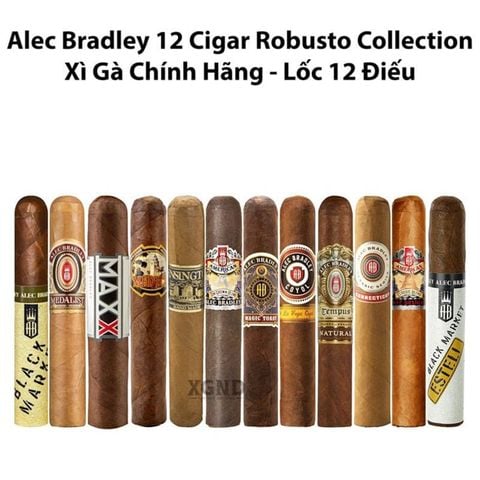 Cigar Alec Bradley 12 Cigar Robusto Collection - Lốc 12 Điếu Xì Gà Chính Hãng