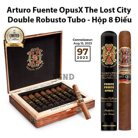 Cigar Fuente Fuente Opus X The Lost City Limited Double Robusto Tubo Chính Hãng