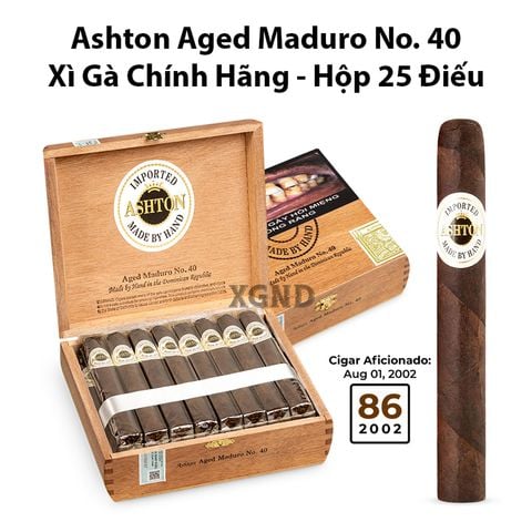 Cigar Ashton Aged Maduro No 40 - Xì Gà Chính Hãng