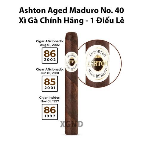 Cigar Ashton Aged Maduro No 40 - Xì Gà Chính Hãng