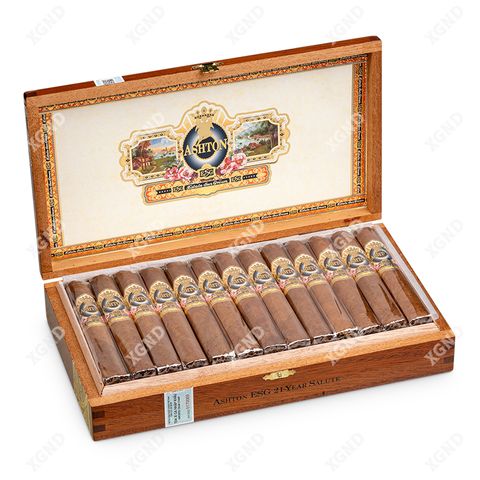 Cigar Ashton Estate Sun Grown ESG 21 Year Salute - Xì Gà Chính Hãng