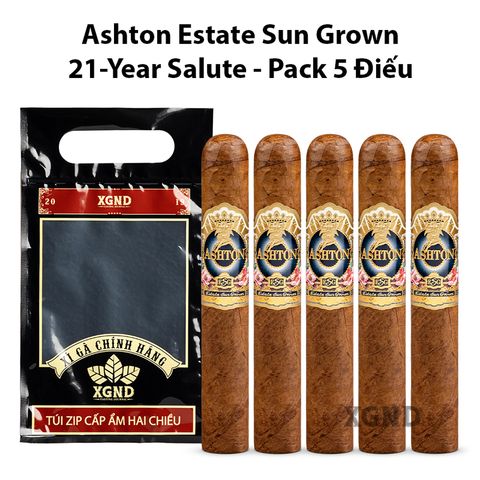 Cigar Ashton Estate Sun Grown ESG 21 Year Salute - Xì Gà Chính Hãng