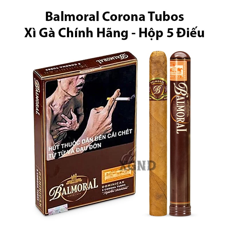 Cigar Balmoral Corona Tubos - Xì Gà Dominica Chính Hãng