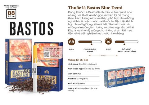Thuốc lá Bastos Blue Demi - Thuốc Lá Bastos Xanh Demi Chính Hãng