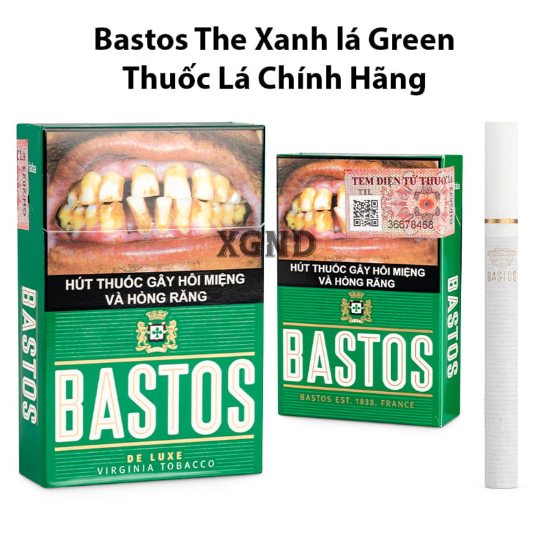 Thuốc lá Bastos The Xanh lá Green - Bastos Xanh Deluxe Chính Hãng