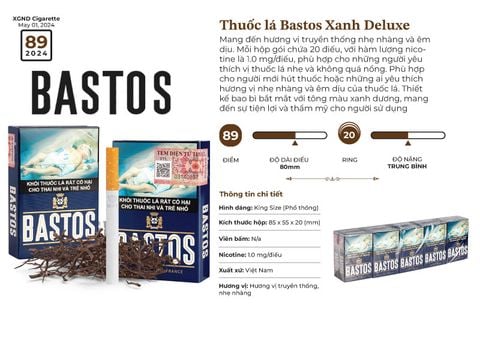 Thuốc lá Bastos Xanh Deluxe - Thuốc Lá Bastos Xanh Chính Hãng