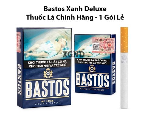 Thuốc lá Bastos Xanh Deluxe - Thuốc Lá Bastos Xanh Chính Hãng