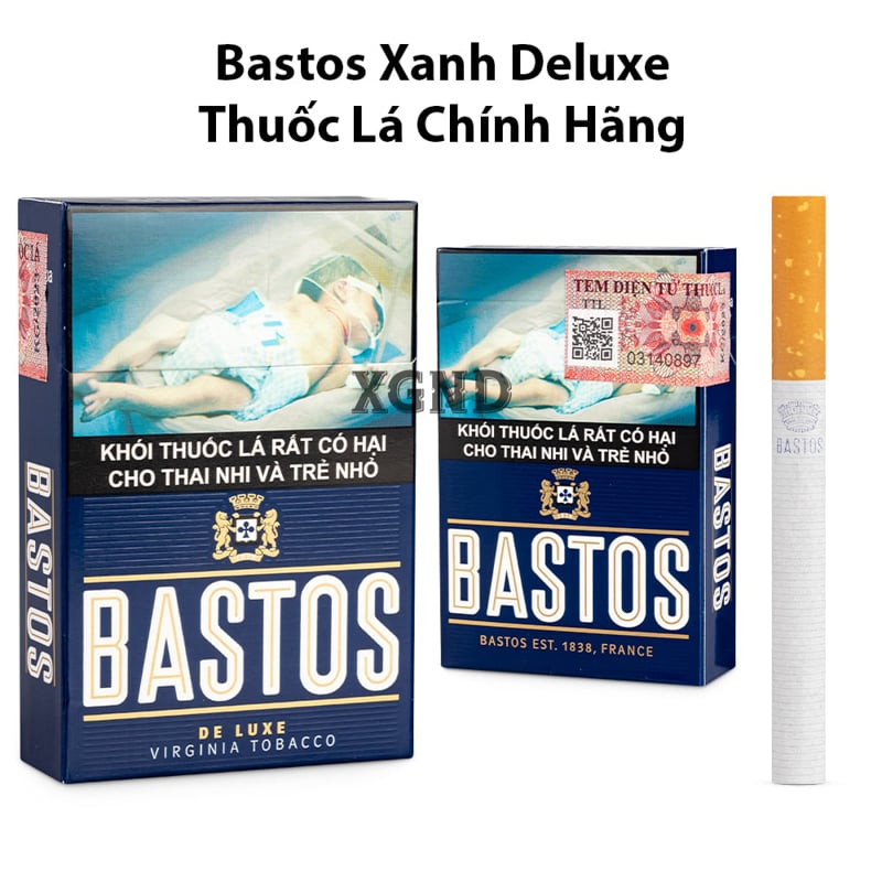Thuốc lá Bastos Xanh Deluxe - Thuốc Lá Bastos Xanh Chính Hãng