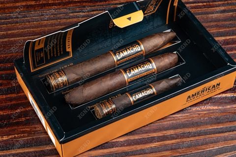 Cigar Camacho American Barrel Aged Figurado Assortment - Hộp 3 Điếu Xì Gà Chính Hãng