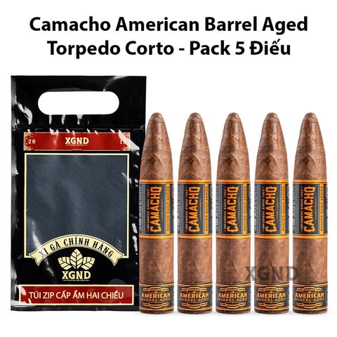 Cigar Camacho American Barrel Aged Torpedo Corto - Xì Gà Chính Hãng