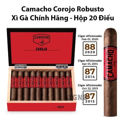 Cigar Camacho Corojo Robusto - Xì Gà Honduras Chính Hãng
