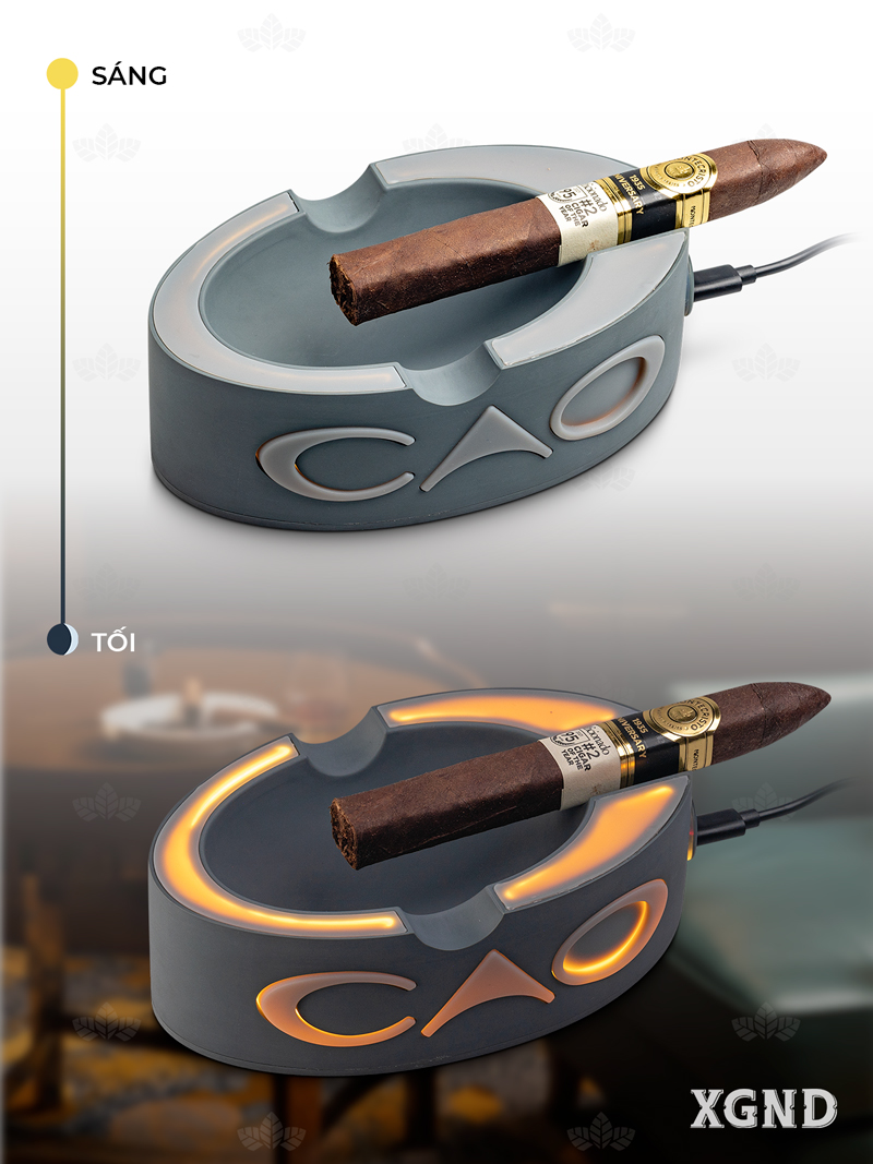 Gạt Tàn Xì Gà CAO Led Ashtray Chính Hãng