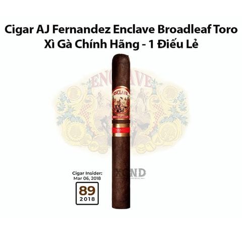 Cigar AJ Fernandez Enclave Broadleaf Toro - Xì Gà Chính Hãng - 1 Điếu Lẻ