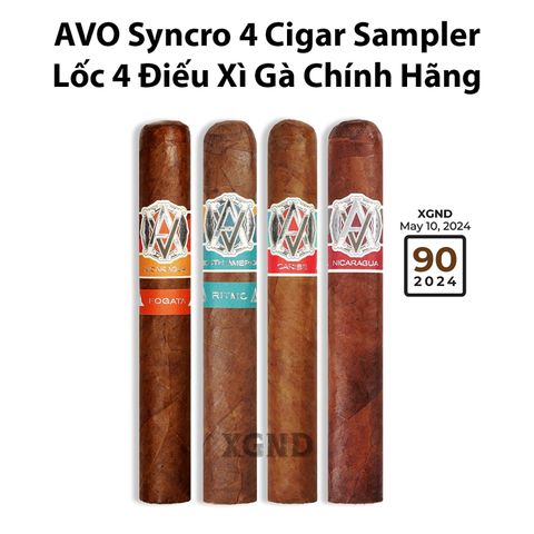 Cigar AVO Syncro 4 Cigar Sampler - Lốc 4 Điếu Xì Gà Chính Hãng