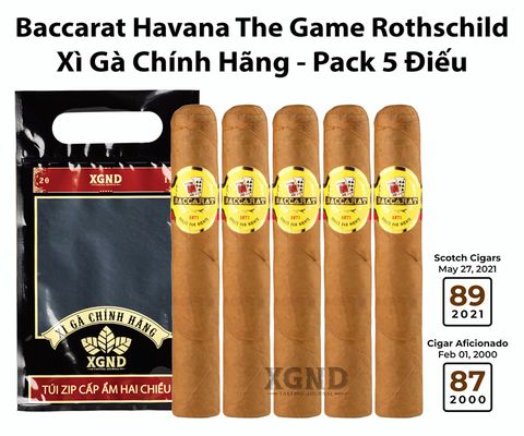Cigar Baccarat Havana The Game Rothschild - Xì Gà Chính Hãng