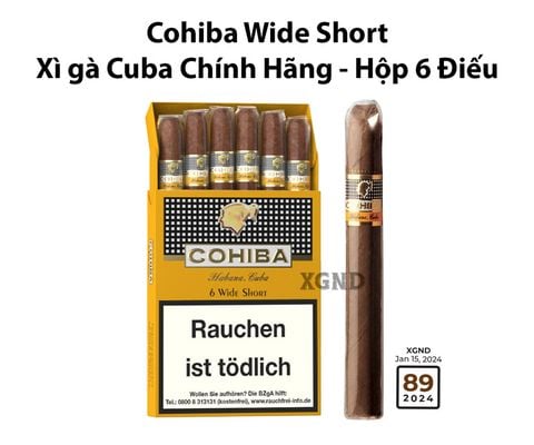 Cigar Cohiba Wide Short - Xì gà Cuba Chính Hãng