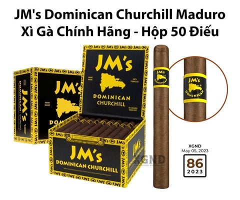 Cigar JM's Dominican Churchill Maduro - Xì Gà Chính Hãng