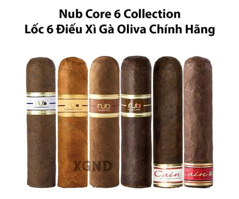 Cigar Nub Core 6 Collection - Lốc 6 Điếu Xì Gà Oliva Chính Hãng